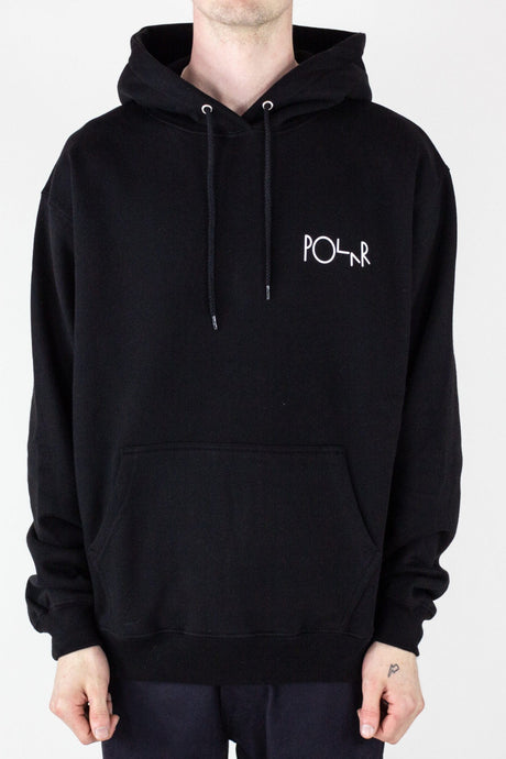 Polar Skate Co. 3 Tone Fill Logo Hoodie - Black