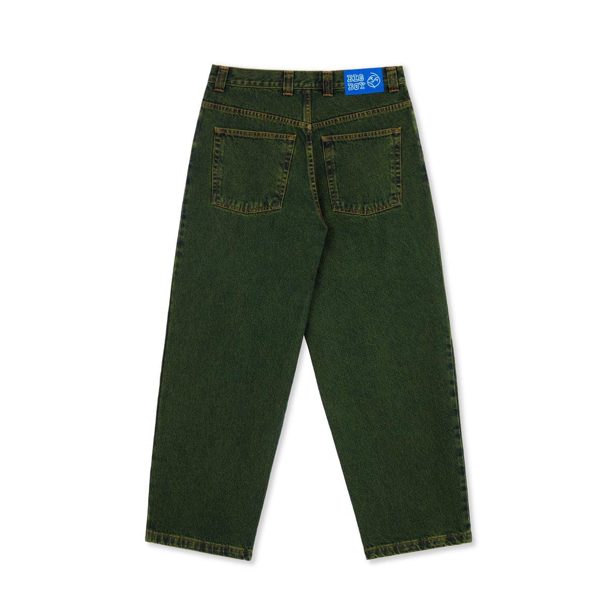 Polar Skate Co. Big Boy Jeans Pants - Chartreuse / Blue