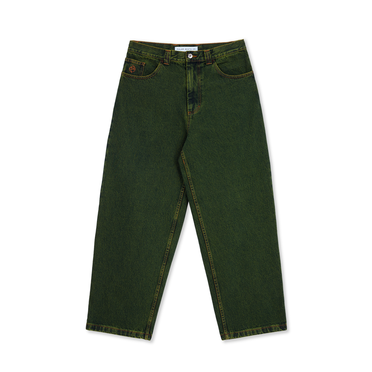 Polar Skate Co. Big Boy Jeans Pants - Chartreuse / Blue