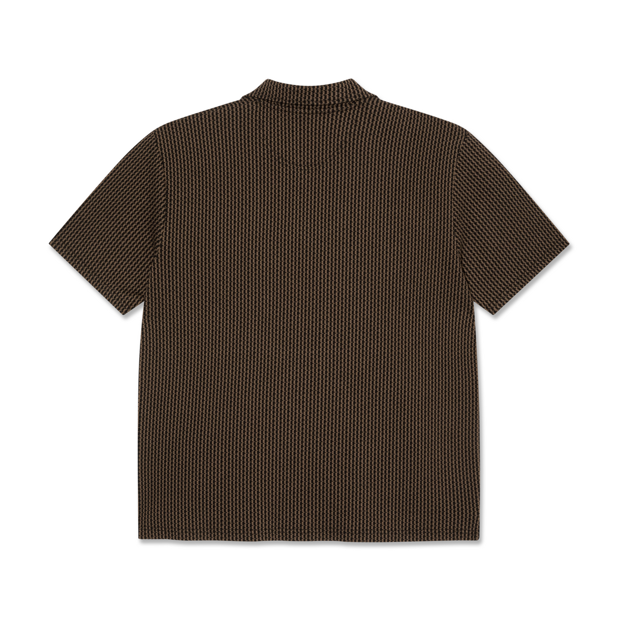 Polar Skate Co. Bouclé Serge Polo Shirt - Brass / Black