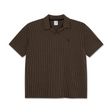 Polar Skate Co. Bouclé Serge Polo Shirt - Brass / Black