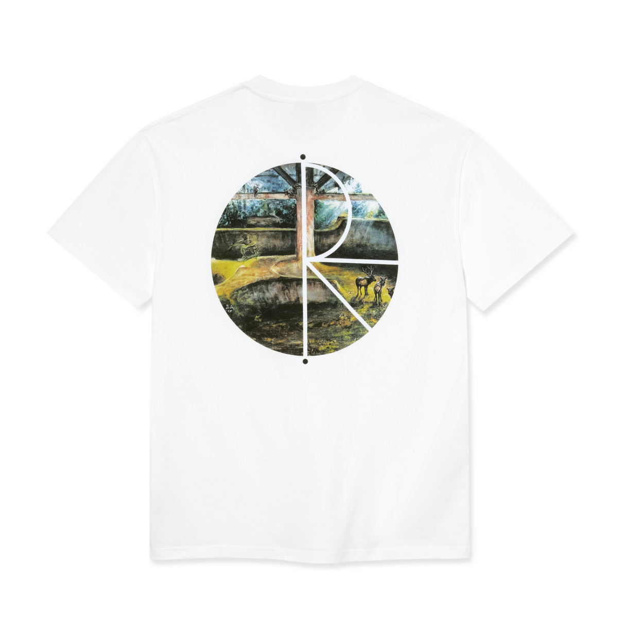 Polar Skate Co. Burnside 2084 Fill Logo T-Shirt – White