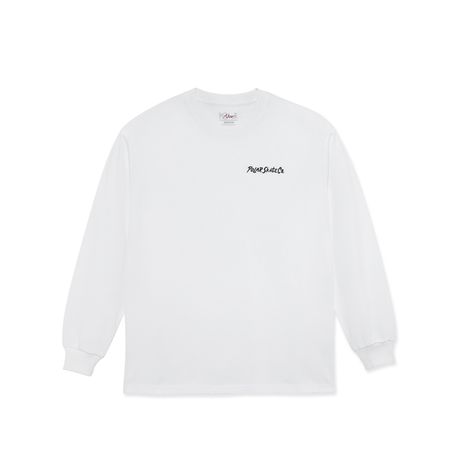 Polar Skate Co. Campfire Long Sleeve T-Shirt – White