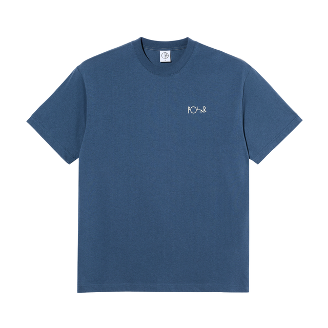 Polar Skate Co. Contrast Stroke Logo T-Shirt – Grey Blue