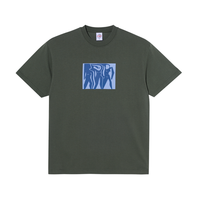 Polar Skate Co. Cut Outs T-Shirt – Dark Olive
