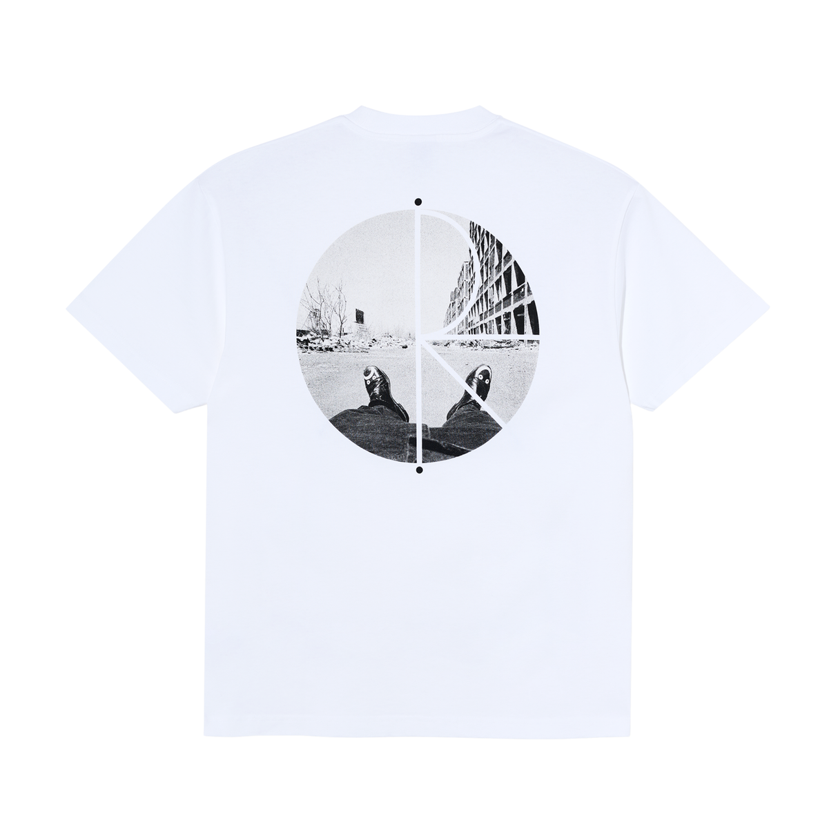 Polar Skate Co. Happy Sad Fill Logo T-Shirt – White