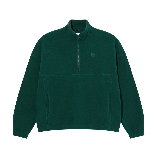 Polar Skate Co. Ivan Half Zip Sweatshirt – Dark Emerald