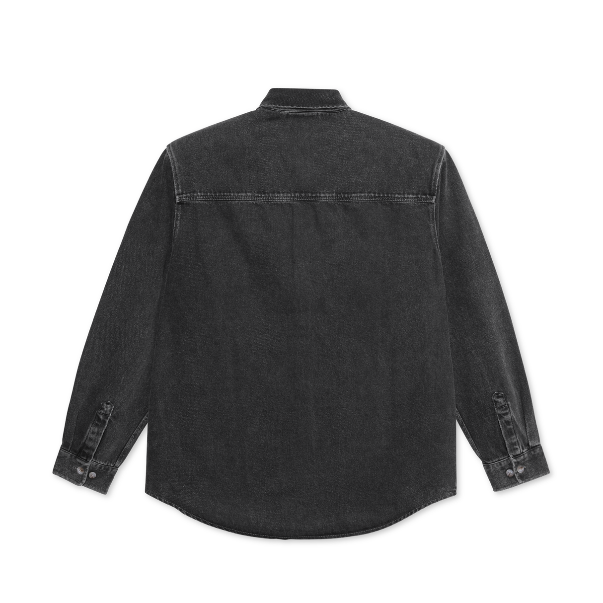 Polar Skate Co. Mike Denim Shirt - Silver / Black