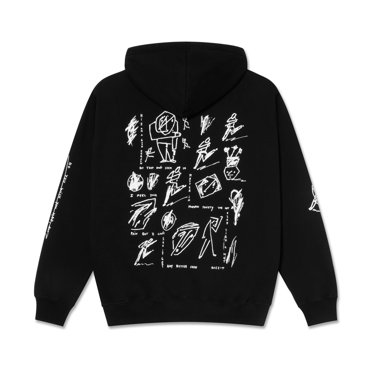 Polar Skate Co. Sad At Times Dave Hoodie – Black