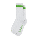 Polar Skate Co. Stripe Rib Socks – Heather Grey