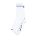 Polar Skate Co. Stripe Rib Socks – White / Blue