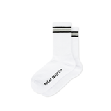 Polar Skate Co. Stripe Ribbed Socks – White / Black