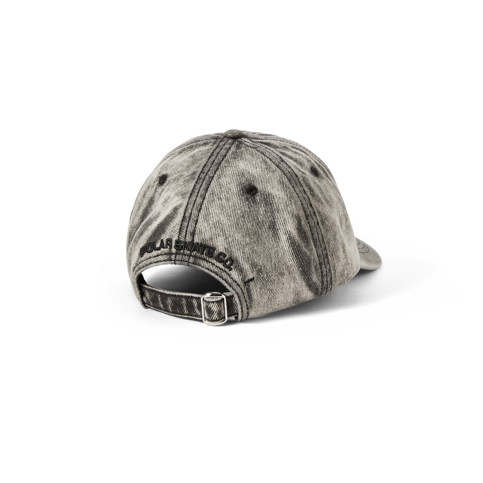 Polar Skate Co. Stroke Logo Denim Cap - Beige (acid wash) exclusive at