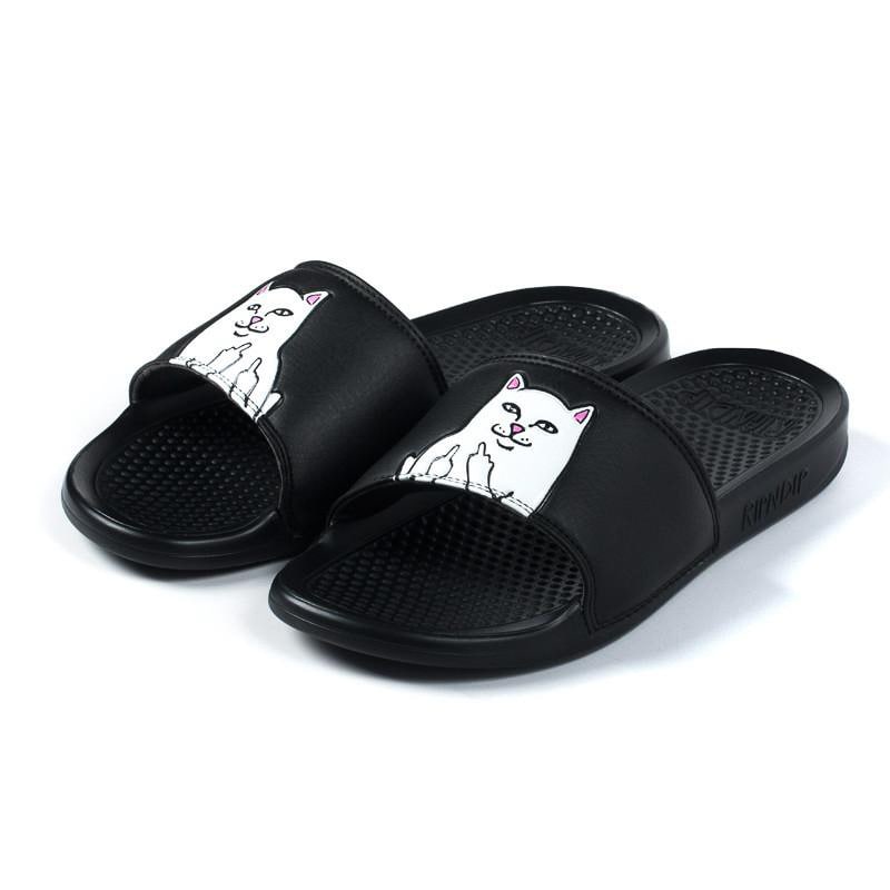 RIPNDIP Lord Nermal Sliders - Black