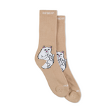 RIPNDIP Lord Nermal Socks - Almond