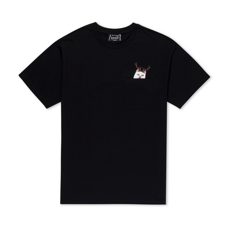 RIPNDIP Lord Red Nose Pocket T-Shirt - Black