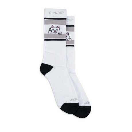 RIPNDIP Peeking Nermal Socks - White