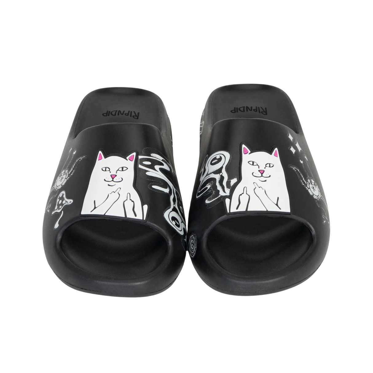 RIPNDIP Space Walk Sliders - Black