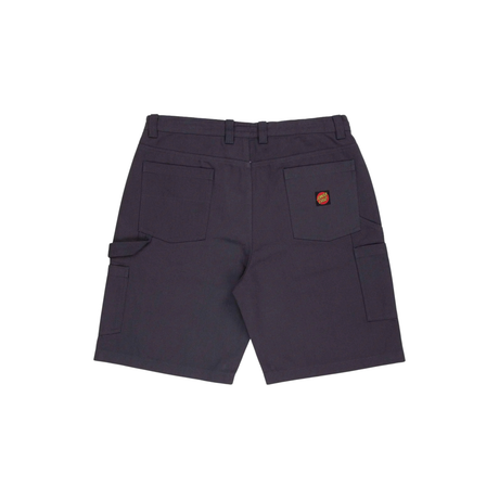 Santa Cruz Big Carpenter Baggy Denim Shorts - Washed Black Canvas