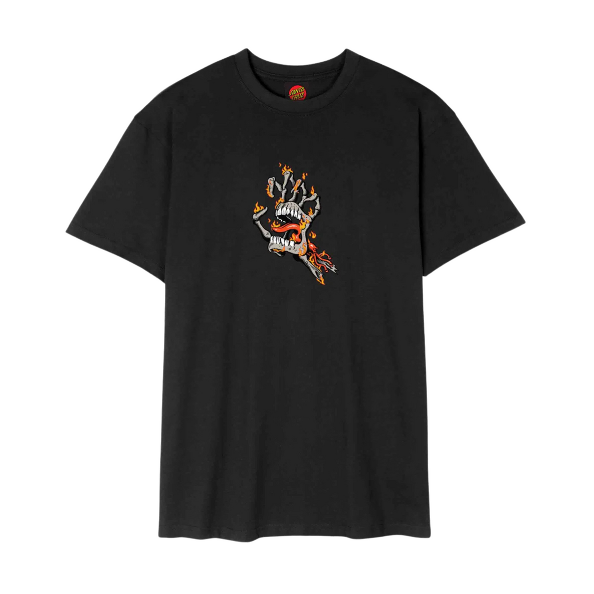 Santa Cruz Burnt Bone Hand T-Shirt - Black