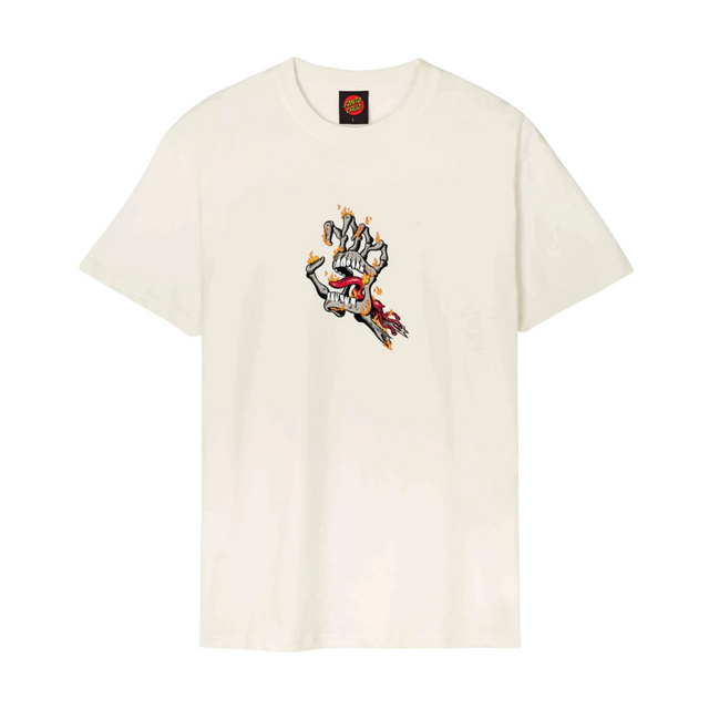 Santa Cruz Burnt Bone Hand T-Shirt - Unbleached