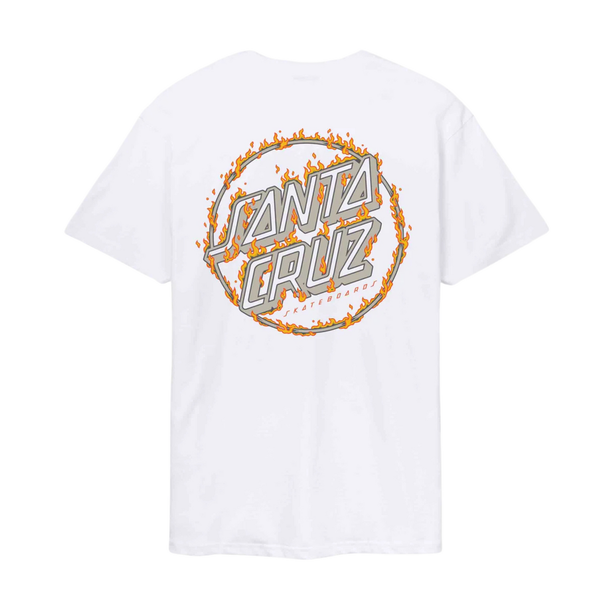 Santa Cruz Burnt Opus OVRSZD T-Shirt - White