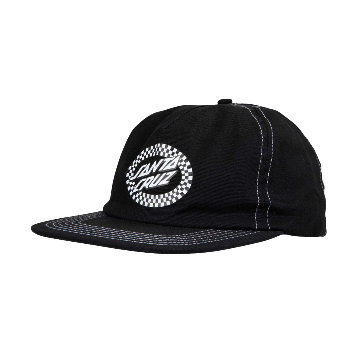 Santa Cruz Collage Oval Dot Snapback Cap - Black