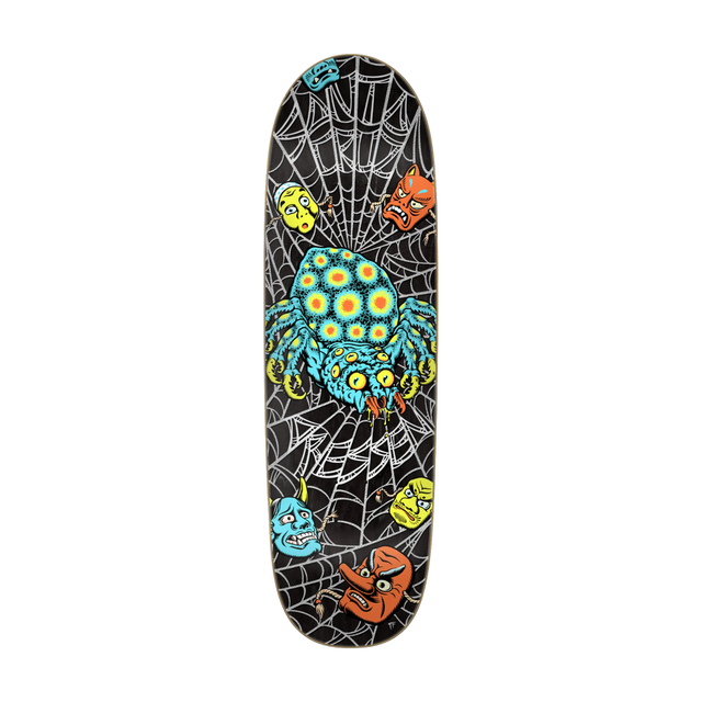 Santa Cruz Dressen Spider Egg Shaped Deck 9.25" - Black