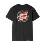 Santa Cruz Global Flame Dot T-Shirt - Black