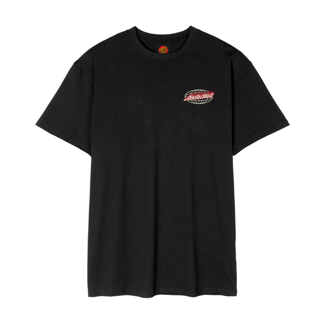 Santa Cruz Global Flame Dot T-Shirt - Black