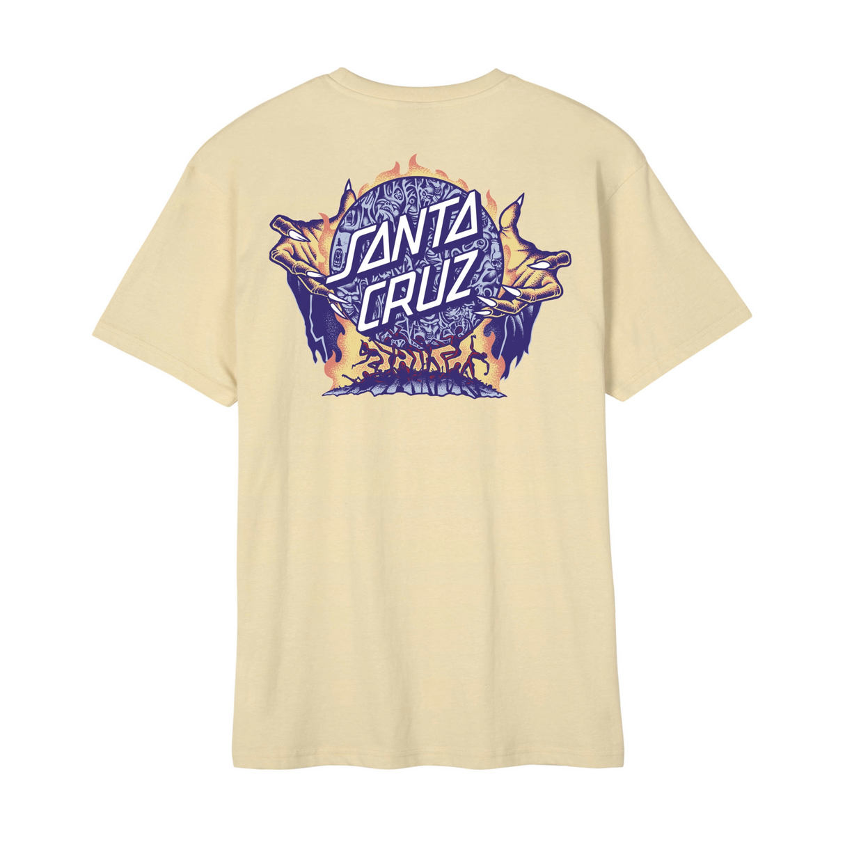 Santa Cruz Knox Firepit Dot T-Shirt - Sand