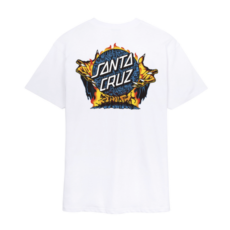 Santa Cruz Knox Firepit Dot T-Shirt - White