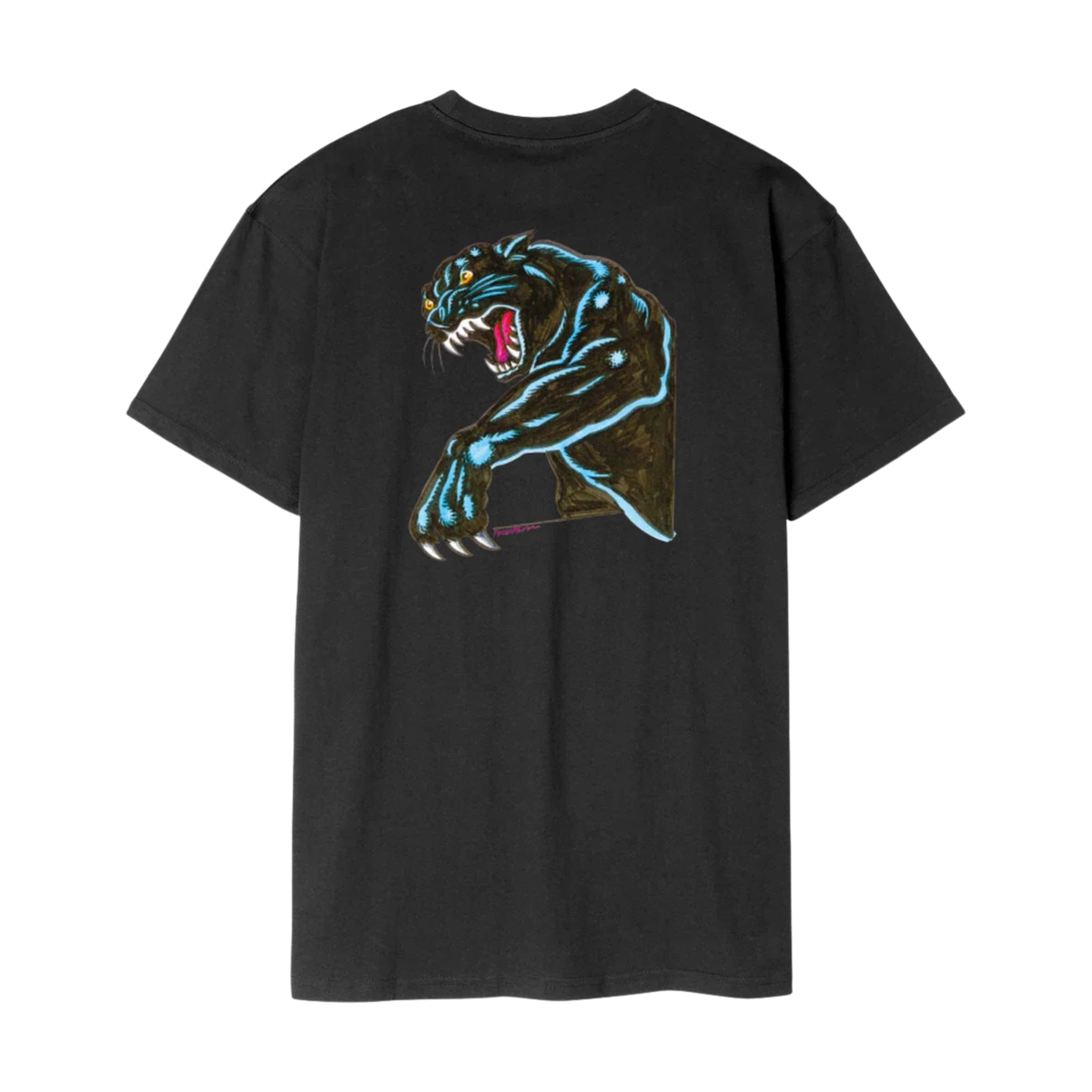 Santa Cruz Natas Sketch Panther T-Shirt - Black