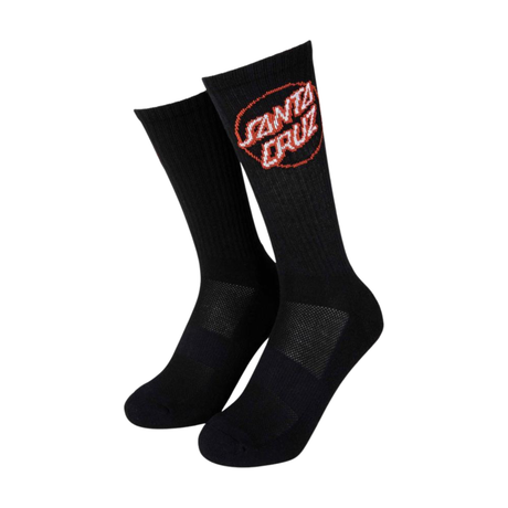 Santa Cruz Partial Dot Sock - Black / Orange