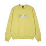 Santa Cruz Patch Strip Crew Sweatshirt - Faded Khaki
