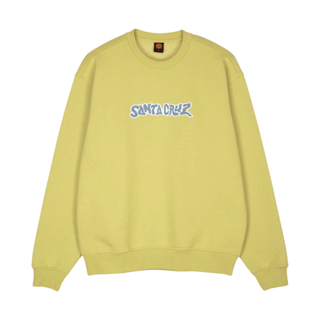 Santa Cruz Patch Strip Crew Sweatshirt - Faded Khaki