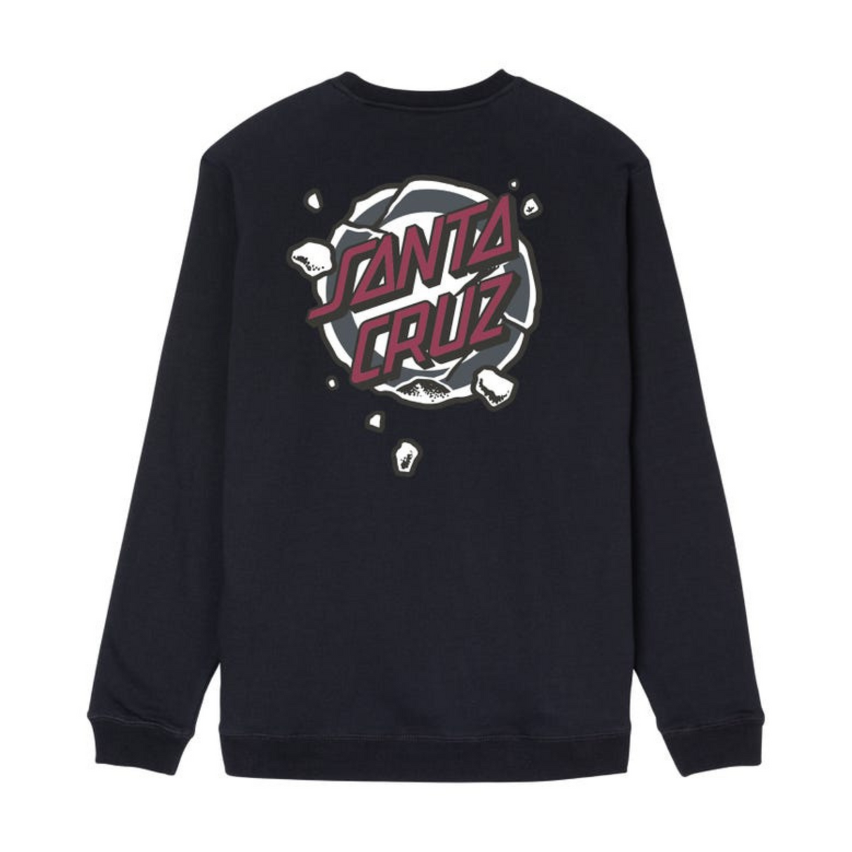 Santa Cruz Roskopp Destruct Dot Crew Sweatshirt - Black