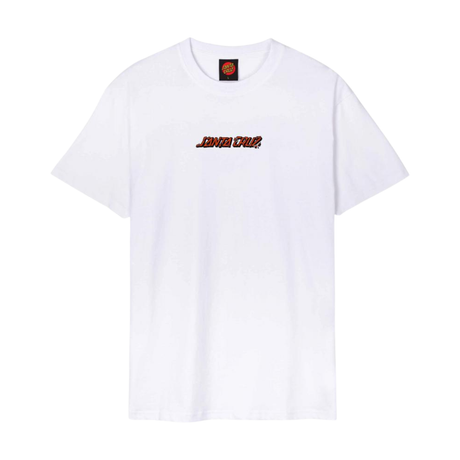 Santa Cruz Roskopp Monster Strip T-Shirt - White
