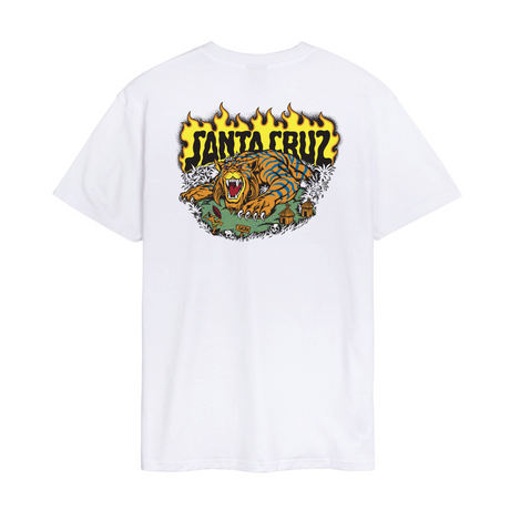 Santa Cruz Salba Tiger Redux T-Shirt - White