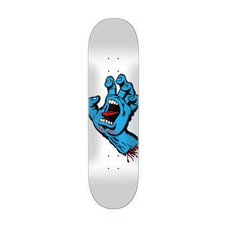 Santa Cruz Screaming Hand Deck 8.25" - White