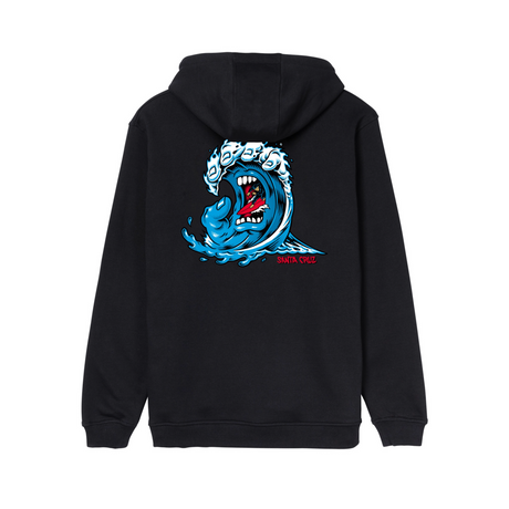 Santa Cruz Screaming Wave Hoodie - Black