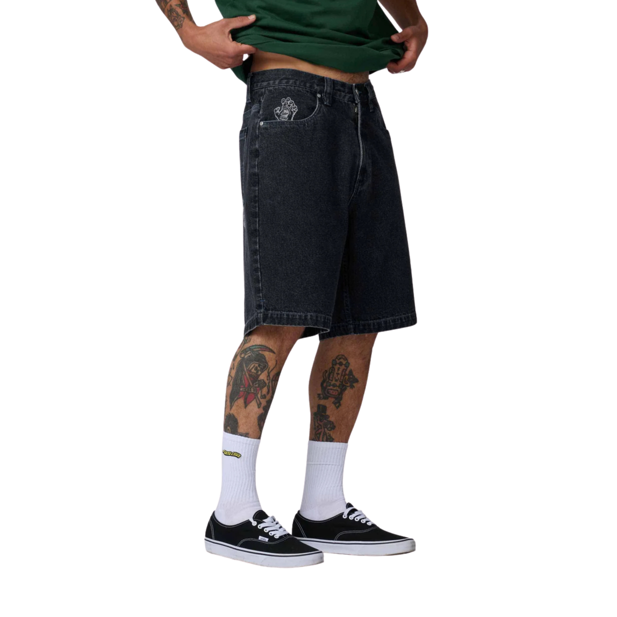 Santa Cruz Stamped Big Shorts - Black