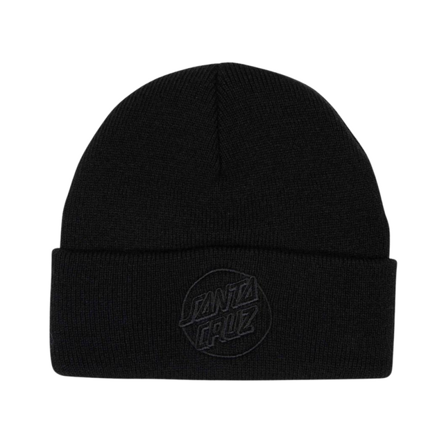 Santa Cruz Tonal Opus Dot Label Beanie - Black