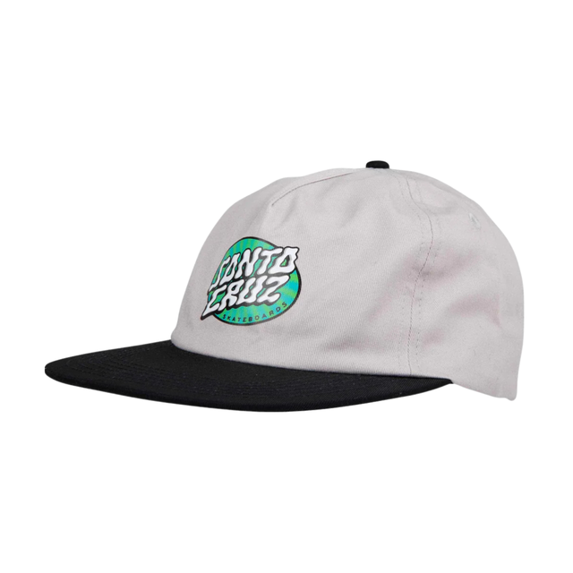 Santa Cruz Vertigo Dot Snapback Cap - Grey / Black