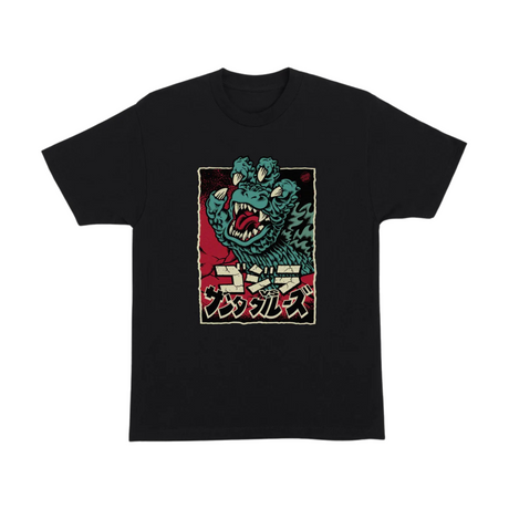 Santa Cruz x Godzilla Hand Front T-Shirt - Black