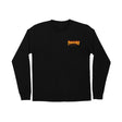 Santa Cruz x Thrasher Flame Dot Long Sleeve T-Shirt - Black