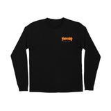 Santa Cruz x Thrasher Flame Dot Long Sleeve T-Shirt - Black