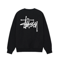 Stussy Basic Crew Sweatshirt - Black