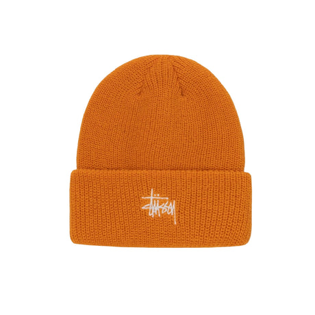 Stussy Basic Cuff Beanie - Tangerine