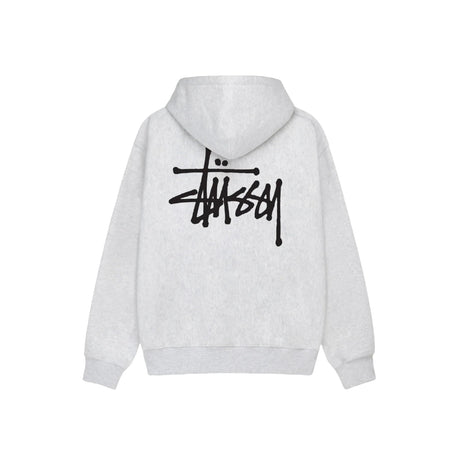 Stussy Basic Hoodie - Ash Heather